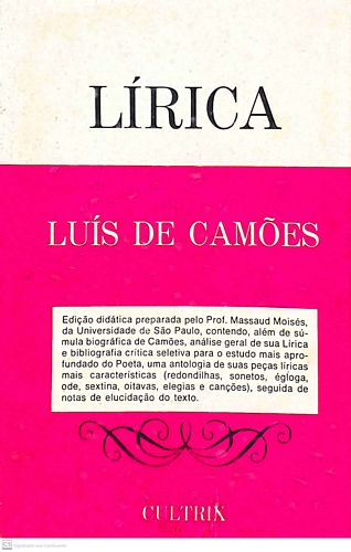 Lírica (luís de Camões / Cultrix)