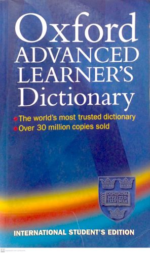 Oxford advanced learners dictionary
